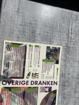 drinks the tea menu is separat   at De Theefabriek in Houwerzijl