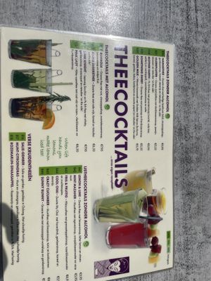 all cocktails vegan  at De Theefabriek in Houwerzijl