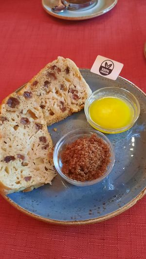 Deze zit niet bij de hightea. De Groningse poffert hadden we gisteren geproefd. Ook een absolute aanrader. at De Theefabriek in Houwerzijl