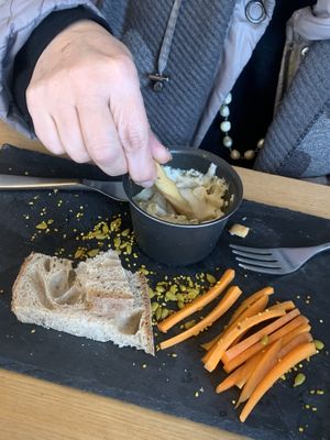 Vegan Camembert  at Pequeno Café e Bistrô - Arroios in Lisbon