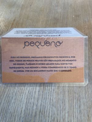 Pequeño  at Pequeno Café e Bistrô - Arroios in Lisbon
