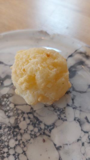 I love these balls of cheesy amazingness at Pequeno Café e Bistrô - Arroios in Lisbon