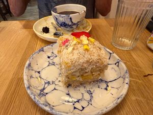 Pineapple/Coconut Cake at Pequeno Café e Bistrô - Arroios in Lisbon