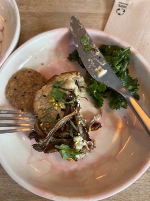 Half a bread from brunch  at Pequeno Café e Bistrô - Arroios in Lisbon