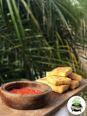 Nuggets de tofu orgánico at El Caldero de la Bruja in Buenos Aires