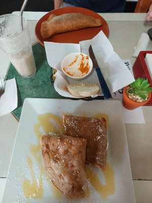 Empanada and crepes at Estrella Negra in San Pedro De Atacama