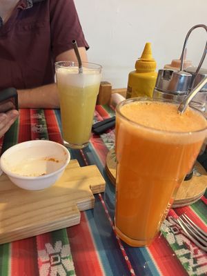 Fresh juices   at Estrella Negra in San Pedro De Atacama