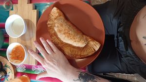 Empanada at Estrella Negra in San Pedro De Atacama