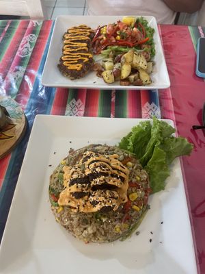 Mi comida preferida fueron las albóndigas con arras tailandés   at Estrella Negra in San Pedro De Atacama