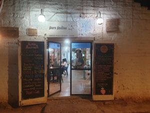 Entrada conjunta. Vegan a la derecha at Estrella Negra in San Pedro De Atacama