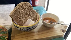 Complimentary bread  at Estrella Negra in San Pedro De Atacama