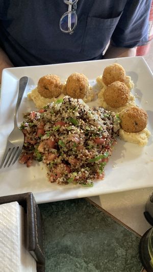 Falafel dish  at Estrella Negra in San Pedro De Atacama