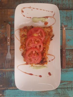 Delicious Lasagna at Estrella Negra at Estrella Negra in San Pedro De Atacama