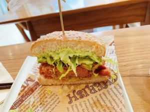 Vegan Burger with Avocado  at Vegegood 素来很好 in Shanghai