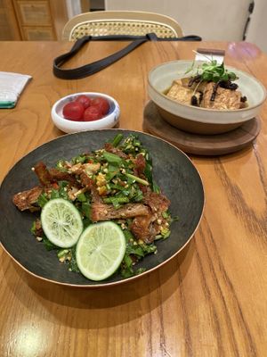 Dai flavoured shredded “chicken” and vege good tofu pot - fresh and tasty!   at Vegegood 素来很好 in Shanghai