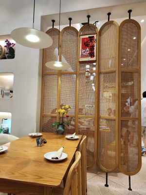 Restaurant interior at Vegegood 素来很好 in Shanghai