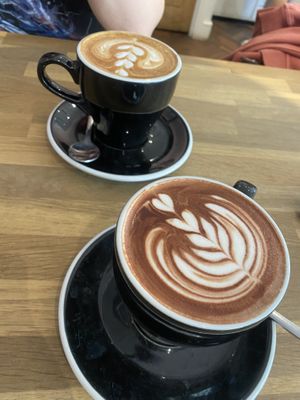 Coffee and Hot chocolate! Soya and Oat milk available  at 17 Grams in Brighton