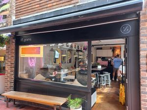 Outside at 17 Grams in Brighton