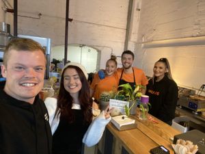 Friendly team! at Huns in Leicester