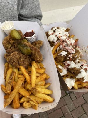 Chickhun box! at Huns in Leicester