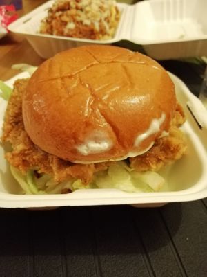 Chick hun burger at Huns in Leicester