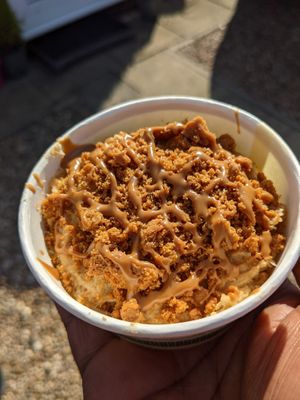 Biscoff cheezecake at Huns in Leicester