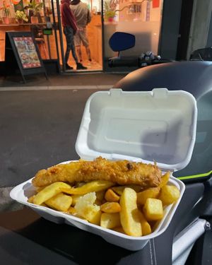 Vish & chips  at Huns in Leicester