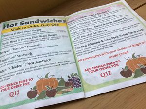 Menu at Salud Para Vida in San Pedro La Laguna