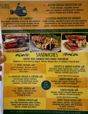 menu at Salud Para Vida in San Pedro La Laguna