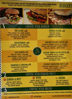 menu at Salud Para Vida in San Pedro La Laguna