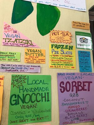 Vegan options available  at Salud Para Vida in San Pedro La Laguna