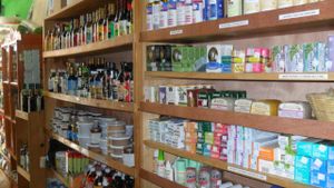 Natural soap, toothpaste, lotions and oils. at Salud Para Vida in San Pedro La Laguna