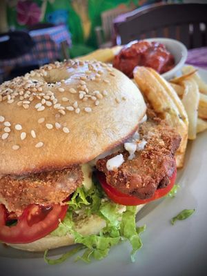 Chickun & Cheeze Sandwich
 at Salud Para Vida in San Pedro La Laguna