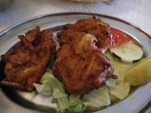Onion Bhaji at Azafran in Alicante
