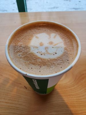 Oat milk vanilla latte :3 at The Wedge Community Food Co-op in Minneapolis