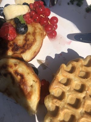 Waffeln und pancakes  at Café am Kloster in Reichenau