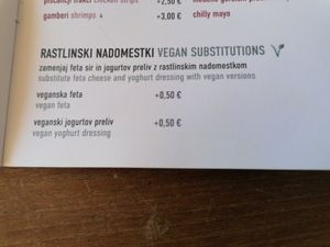 Vegan subs at Cafinho in Piran