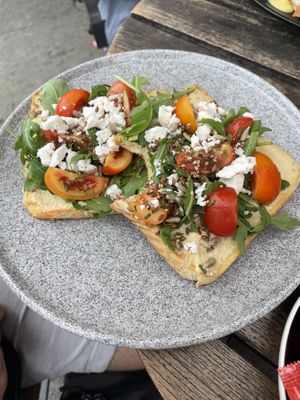 Vegan hummus toust   at Cafinho in Piran