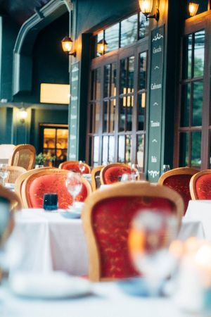 Exterior, al fresco terrace at Pizza Massilia in Bangkok