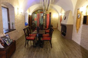 Hall for events at Phoenix Book Café in Klagenfurt