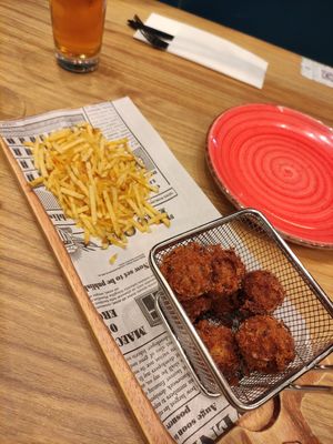 'meat' croquettas at Street & Soul in Toledo