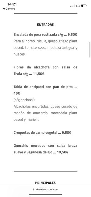 Menu  at Street & Soul in Toledo