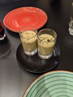 soup as a starter at Street & Soul in Toledo