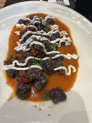 Gnocchi… look strange, tasted great!  at Street & Soul in Toledo