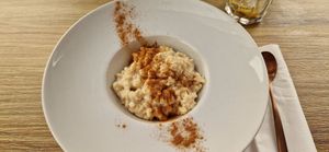 Arroz con leche vegana at Street & Soul in Toledo