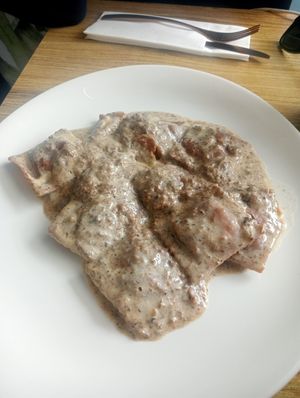 Truffle ravioli at Street & Soul in Toledo