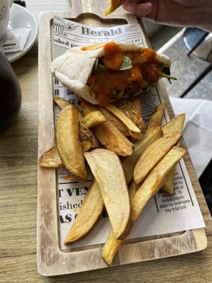 Vegan shawarma - excellent!  at Street & Soul in Toledo