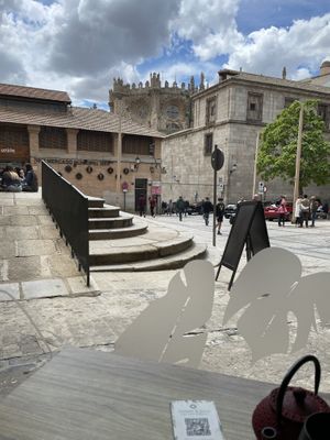 View from an upstairs table    at Street & Soul in Toledo