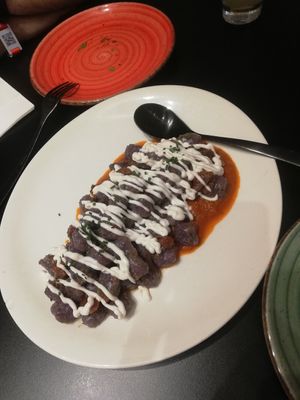 Gnocchi morados at Street & Soul in Toledo