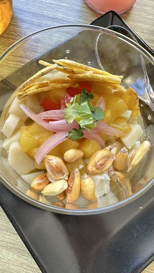Ceviche with hearts of palm  at Street & Soul in Toledo